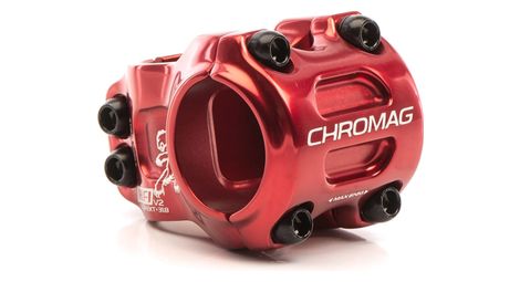 Potence vtt chromag hifi v2 31.8 mm 0° rouge