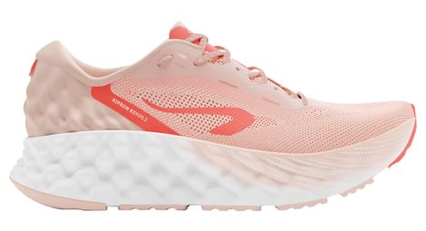 Chaussures running femme kiprun ks900 2 blanc/corail