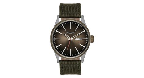 Orologio unisex nixon sentry nylon silver/lt marron
