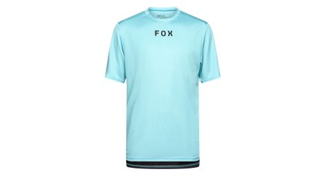 Maillot de manga corta fox ranger wordmark azul para hombre