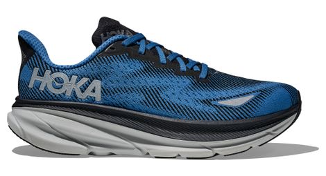Hoka clifton 9 gtx nero/blu scarpe da corsa per uomo