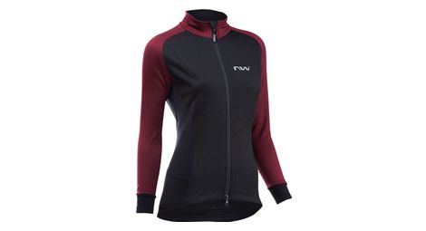 Veste manches longues northwave reload rouge/noir femme