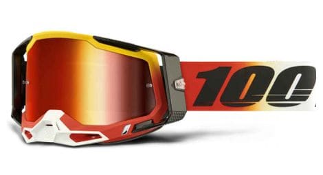 Racecraft 2 red ogusto 100% goggle - red mirror lens