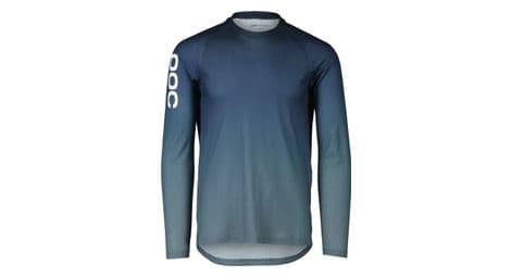 Maillot manches longues poc essential mtb lite gradient turmaline bleu