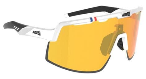 Lunettes azr speed rx blanc verni / écran hydrophobe gold