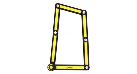 Auvray city lock blocco bici pieghevole 85cm + porta lucchetto bici