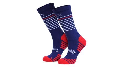 Chaussettes oxsitis bbr bleu / rouge unisex 