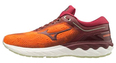 Chaussures running mizuno wave skyrise rouge homme