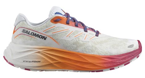 Salomon aero glide 2 white orange violet scarpe da corsa da donna