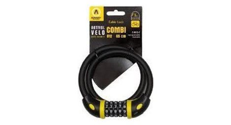 Auvray - câble antivol vélo chiffré ø20mm longueur 80cm - acier tressé - fiable et résistant - simple à utiliser
