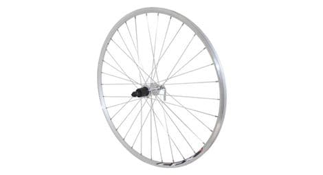 Roue route 700 elan arriere cfx argent moyeu alu pour cassette shimano-sram 10-9-8v.