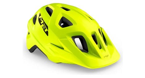 Casque all mountain met echo lime green vert mat