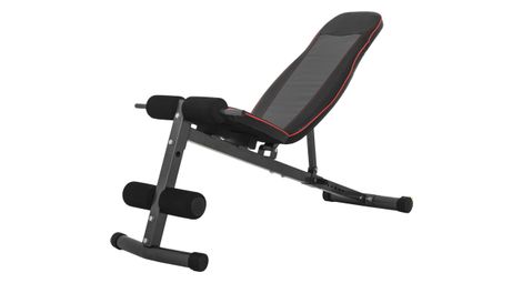 Banc de musculation multi-positions extra large abdominaux gs027, noir