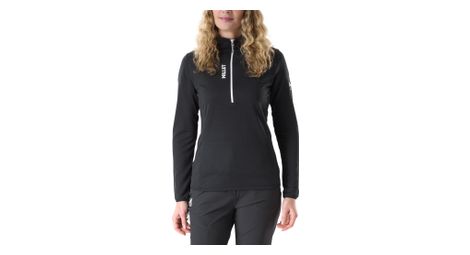 Forro polar Millet Parmelan Light con media cremallera, negro, para mujer