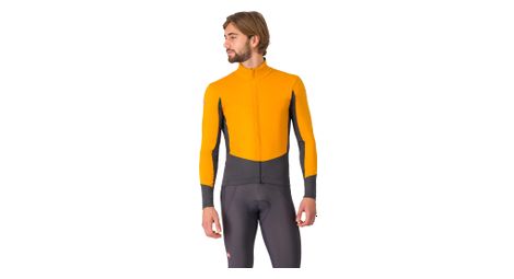 Chaqueta de manga larga castelli perfetto air gris/naranja