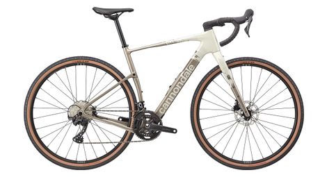 cannondale topstone carbon 3 shimano grx 2x12v 700mm beige gravel bike