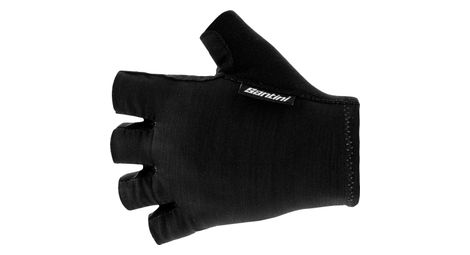 Santini tact guantes cortos unisex negro