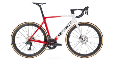 Vélo de Route Wilier Triestina Filante SLR Miche Kleos 50 Shimano Ultegra Di2 12V 700 mm Blanc Graphite Rouge 2026