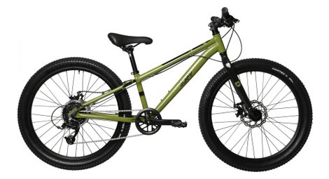 Scamp bicicleta de montaña para niños highfox microshift mezzo 8v 24'' verde caqui