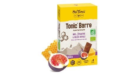 4 barres energetiques bio meltonic tonic miel figue 4x25g