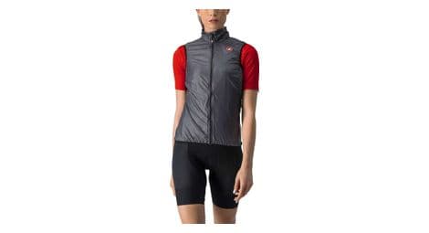 Castelli aria women's sleeveless windbreaker jacket grey l