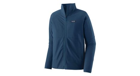 Patagonia r1 techface softshelljacke blau