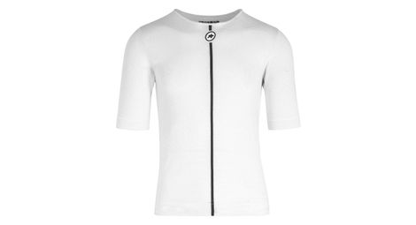 Sous maillot manches courtes assos assosoires summer skin layer blanc