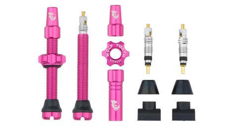 Kit de Valves Tubeless Wolf Tooth Presta Rose