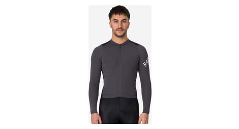 Rapha Pro Team Lightweight Langarmtrikot Grau/Schwarz