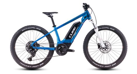 Vtt électrique semi-rigide enfant cube acid 240 hybrid rookie pro 400 shimano cues 9v 400 wh 24 bleu actionteam 2025 7 - 10 ans