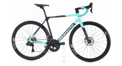 Produit reconditionné · Bianchi Specialissima Di2 12V · Bleu / Vélo de route | Très bon état