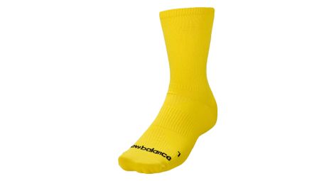 Chaussettes new balance run flat mid unisexe jaune