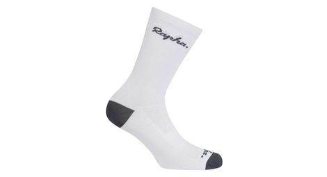 Chaussettes Rapha Logo Blanc/Gris