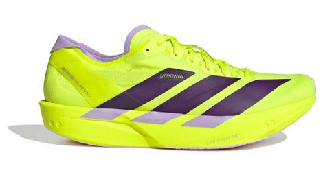 adidas adizero takumi sen 11 running shoes yellow purple men s