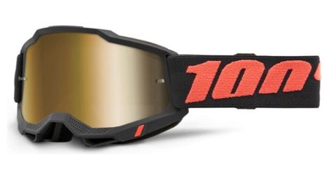 Masque 100 accuri 2 noir lentilles miroir or