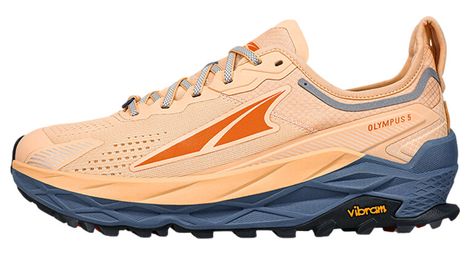 Altra olympus 5 beige blue trail running shoes