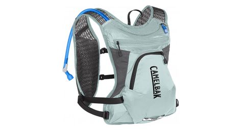 Gilet d hydratation femme camelbak chase 4l avec poche a eau de 1 5l bleu