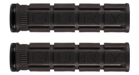 Paire de grips oury grips lock-on v2 noir jet