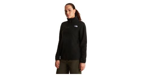 Sudadera polar The North Face Glacier con cremallera de 1/4, negra, para mujer