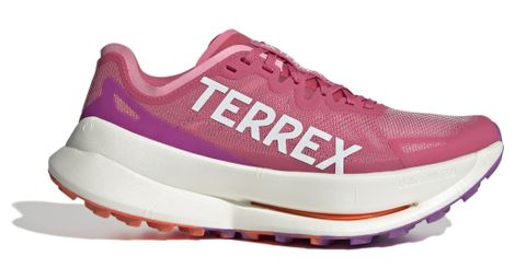 Adidas terrex agravic speed ultra roze/oranje trailschoenen voor dames