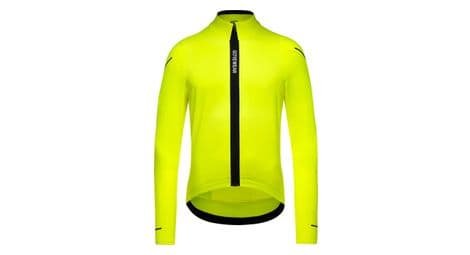 Maillot manches longues gore wear spinshift thermo jaune fluo