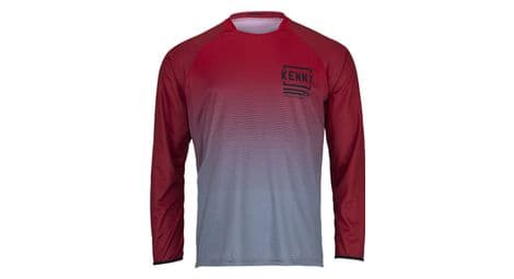 Maillot manches longues kenny factory rouge gris
