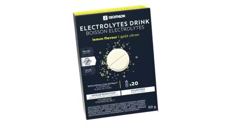 Boisson électrolytes Decathlon Nutrition Citron - 20 pastilles effervescentes