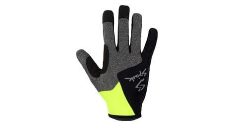 Spiuk xp gravel long gloves grigio / nero / giallo