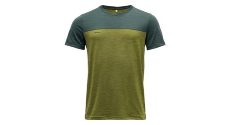 T shirt manches courtes devold norang merino 150 vert