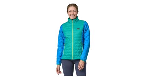 Patagonia nano puff chaqueta de plumón para mujer azul/verde