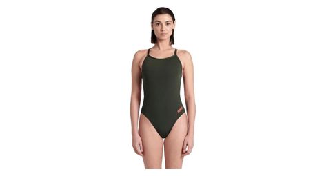 Maillot de bain arena team swimsuit challenge solid vert