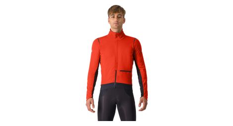 Chaqueta de manga larga castelli alpha doppio ros roja