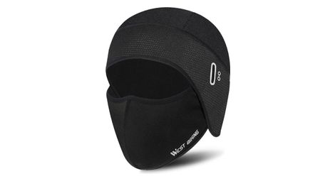 Bonnet d'Hiver Balaclava Polaire Thermique Coupe Vent noir