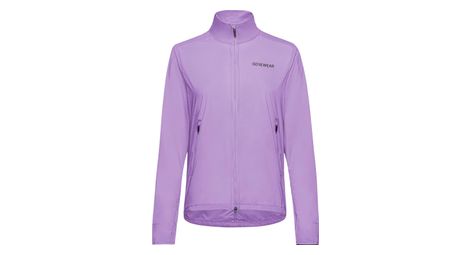 Chaqueta cortaviento gore wear concurve violeta para mujer
